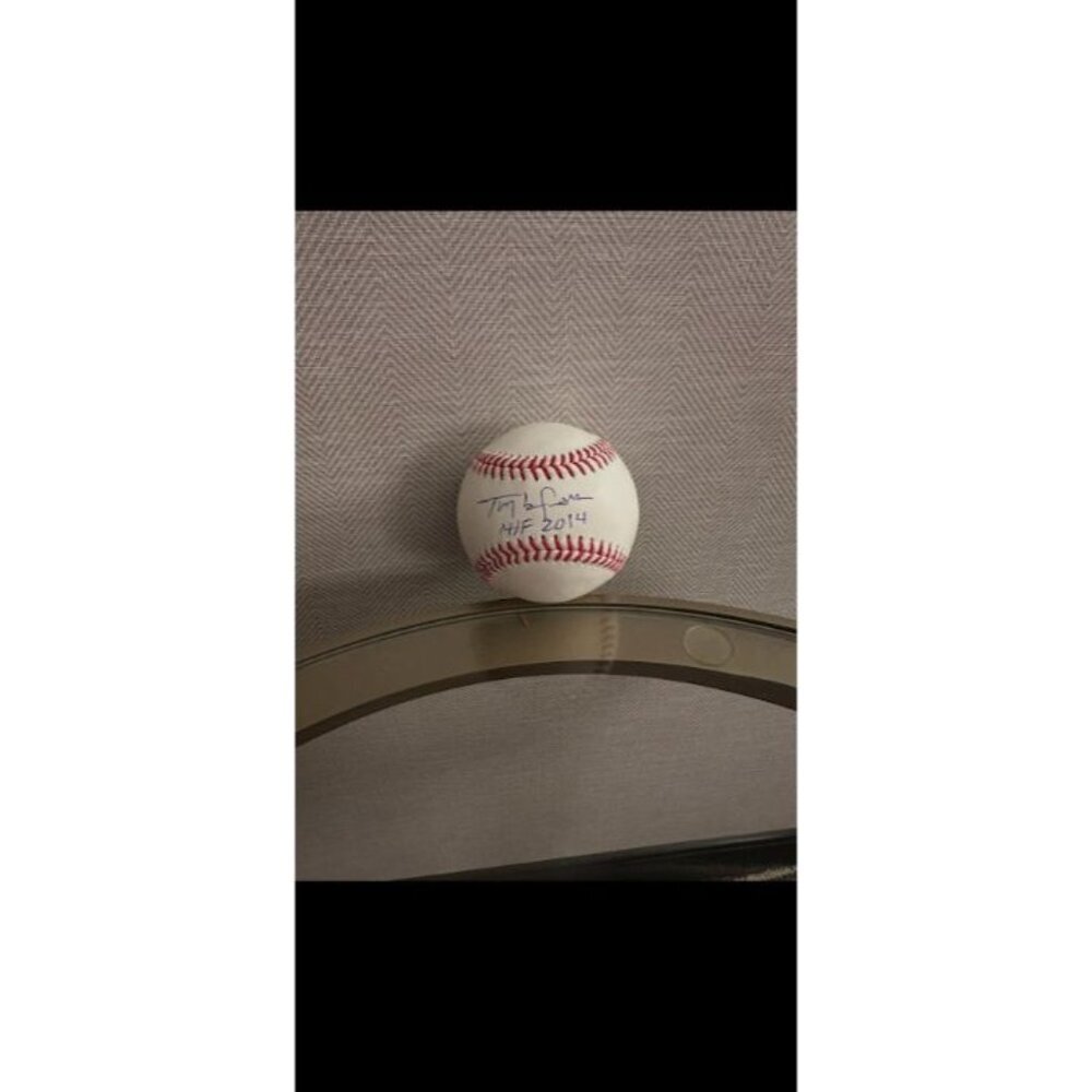 Tony LaRussa signed "HOF 2014" autographed OMLB Baseball St Louis Cardinals BAS